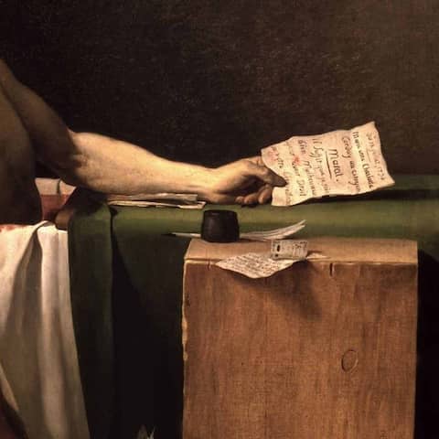 Jean-Paul Marat, Gemälde von Jacques Louis David
