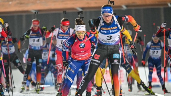 Sportschau Wintersport - Biathlon In Kontiolahti - Der Massenstart Der Frauen Im Re-live