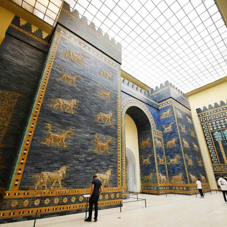  Rekonstruktion des Ischtar-Tores im Pergamonmuseum in Berlin_foto: IMAGO/Ren Pengfei