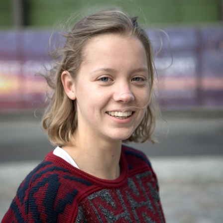 Carla Reemtsma, Fridays for Future-Aktivistin, während einer Pressekonferenz.