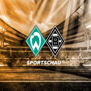 Logo Werder Bremen gegen Bor. Mönchengladbach