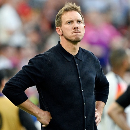 Bundestrainer Julian Nagelsmann bei einem Spiel der deutschen Nationalmannschaft.