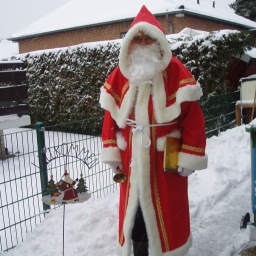 Andreas Penski in seiner Weihnachtsmann - Kleidung