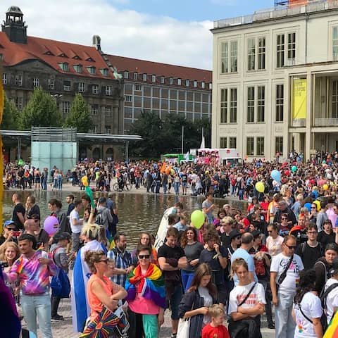 CSD Leipzig 2017, Augustusplatz.