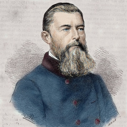 Ludwig Feuerbach (1804-1872), deutscher Philosoph. Kupferstich von A. Etching Newmann