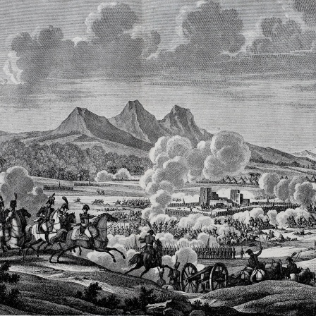 Ein französisches Heer unter General Kléber besiegte osmanische Truppen unter Abdullah Pascha al-Azm