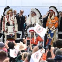 Papst in Kanada bei Indigenen