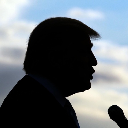 Donal Trump während einer Pressekonferenz im Oktober 2011.