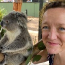 Singapur Korrespondentin Lena Bodewein mit Koalabär