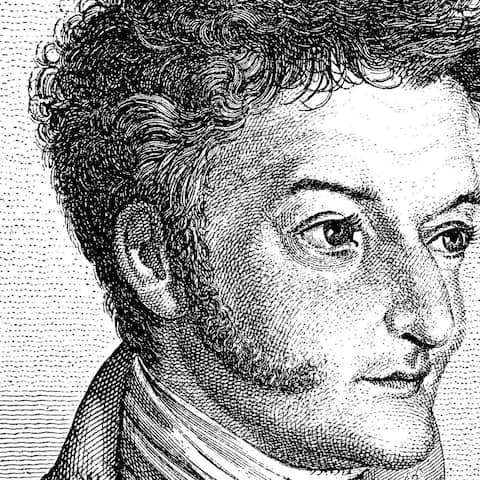 Ernst Theodor Amadeus Hoffmann (1776 - 1822); Zeichnung aus dem 19. Jahrhundert