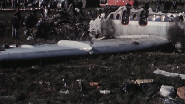 1971, ein Flugzeugabsturz in Hasloh.