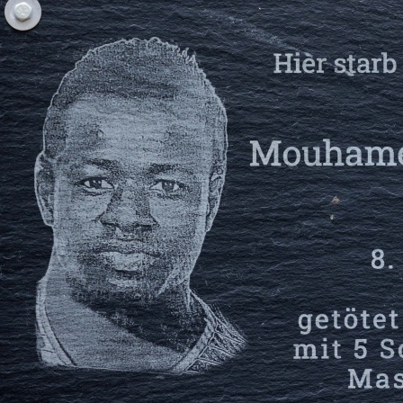 Gedenkplakette für Mouhamed Dramé