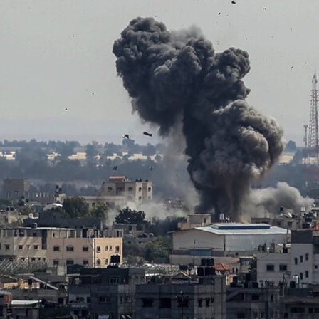Rauch steigt auf nach einem israelischen Raketenangriff in Rafah