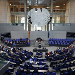 Eine Plenardebatte im Bundestag. 