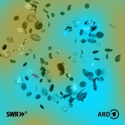 Grafik mit schmelzenden Bitcoins auf grünem Hintergrund