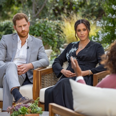 Prinz Harry und seine Ehefrau Herzogin Meghan im Gespräch mit US-Starmoderatorin Oprah Winfrey