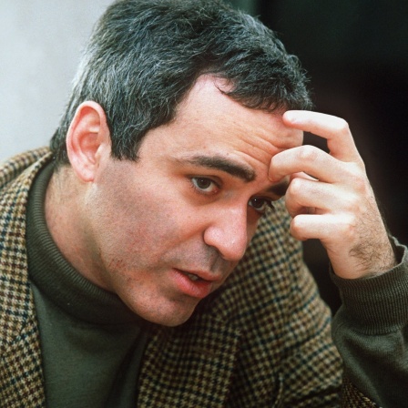 Der russische Schachweltmeister Garri Kasparow, aufgenommen im März 1999.