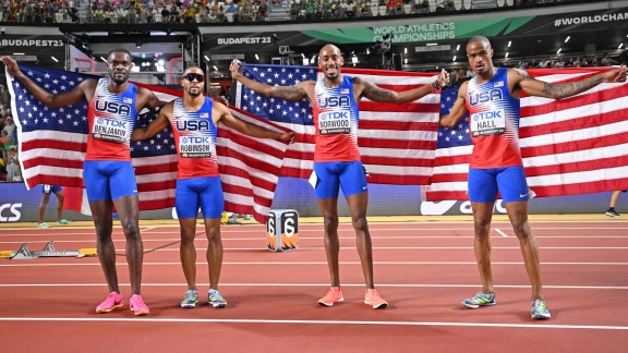 Sportschau - 4x400-m-staffel Der Männer - Usa Holt Gold Vor Frankreich Und England