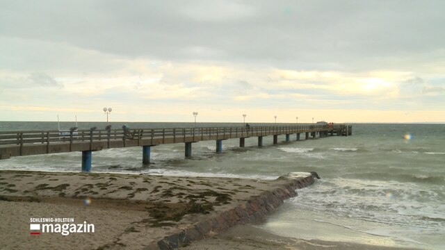 Die Seebrücke in Haffkrug an der Ostsee.