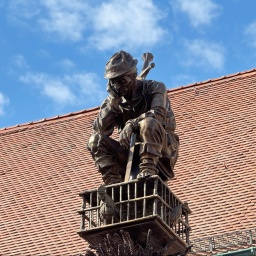 Enthüllung der Dürer-Säule in Mühlhausen