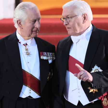 König Charles III. und Bundespräsident Frank-Walter Steinmeier