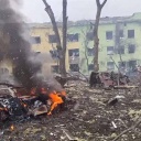 Eine Geburtsklinik in Mariupol nach einem Angriff