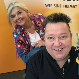 Sebastian Krumbiegel und Heike Knispel im WDR 4-Studio 