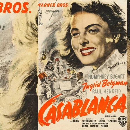 Ingrid Bergman in &#034;Casablanca&#034; (Poster von 1952)