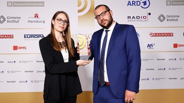 Sonderpreis des Beirats: Laura Mertens und Jens Voss von Radio Wuppertal