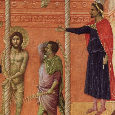 Gemälde: "La passion" in der Kathedrale von Sienna 