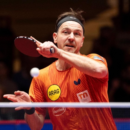 Düsseldorfs Timo Boll in Aktion