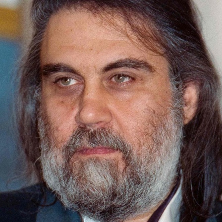 Der griechische Musiker und Komponist Vangelis Papathanassiou 1992