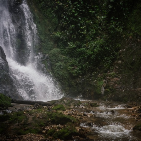 Die Wasserfälle aus dem Intag Tal.