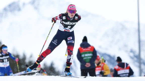 Sportschau Wintersport - Der Letzte Tag Des Nordic Combined Triple - Der Langlauf Der Frauen