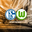 Logo FC Schalke 04 gegen VfL Wolfsburg