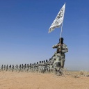 Taliban-Kämpfer trainieren in Lashkar Gah.