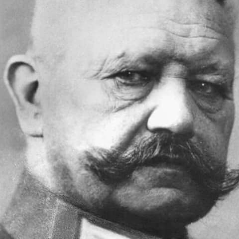 Paul von Hindenburg im Portrait, undatierte Aufnahme, schwarzweiß
