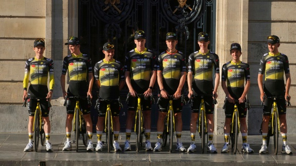 Sportschau Tour De France - Die Teampräsentation Von Visma - Lease A Bike