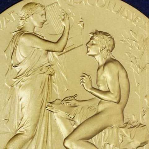 Literatur Nobelpreis Medaille Rückseite