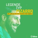 Podcast-Kachel mit Schriftzug Legende, Typ, Pizarro und Porträtfoto von Claudio Pizarro