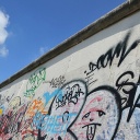 Die East Side Gallery an der Berliner Mauer