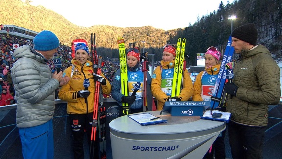 Sportschau Wintersport - Die Staffel Der Frauen In Ruhpolding - Analyse Und Stimmen