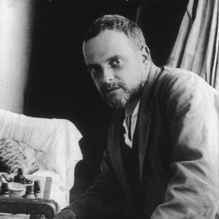 Paul Klee 1921 in seinem Atelier (Archivbild)