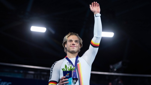 Sportschau - Bahnrad - Die Keirin-siegerehrung Von Maximilian Dörnbach