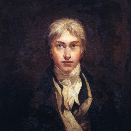 William Turner ist als junger Mann in einem Selbstporträt in Öl zu sehen