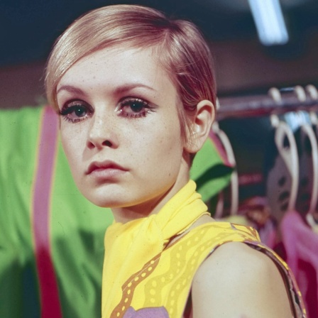 Das britische Model "Twiggy" 1966