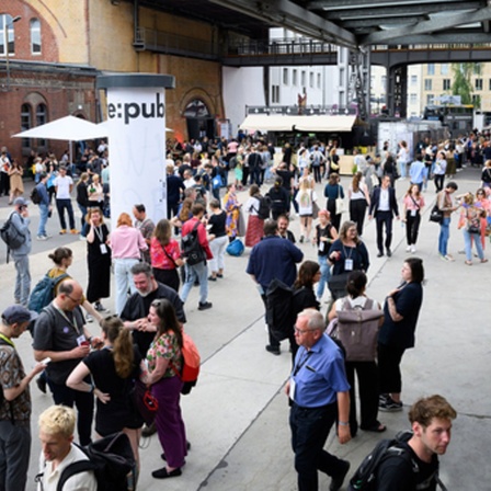 Besucher der re:publica, Berlin, 27.05.2024.