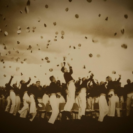 Eine Militärakademie feiert Graduation Day.
