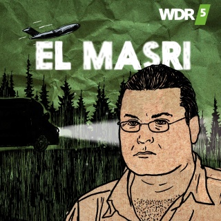 Das Beitragsbild des WDR5 Tiefenblick "Die Khaled el Masri Story" zeigt eine Grafik mit dem Porträt von Khaled el Masri.