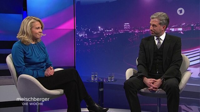 Linda Teuteberg (FDP) und Boris Palmer (Bündnis 90/ Die Grünen), Maischberger